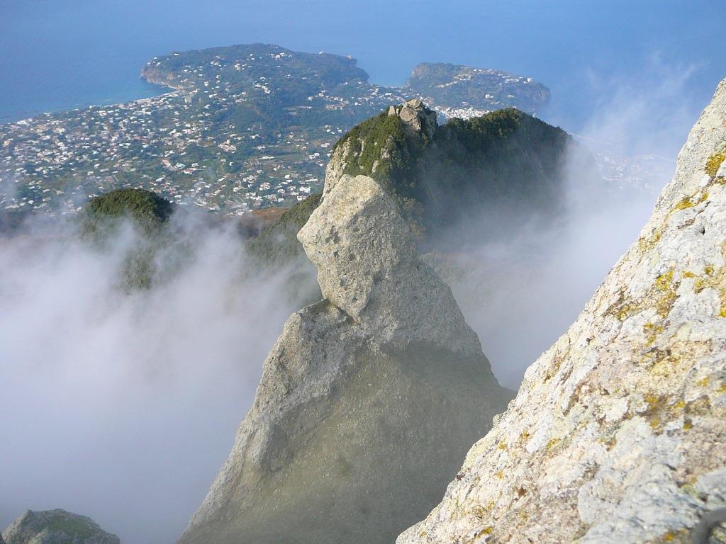 Ischia. Epomeo Blick auf der Insel